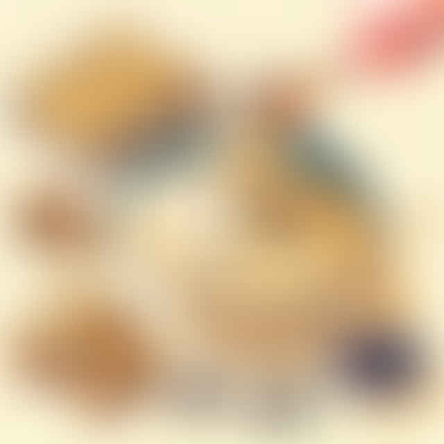 Chocolate chips and nuts being folded into blondie batter
