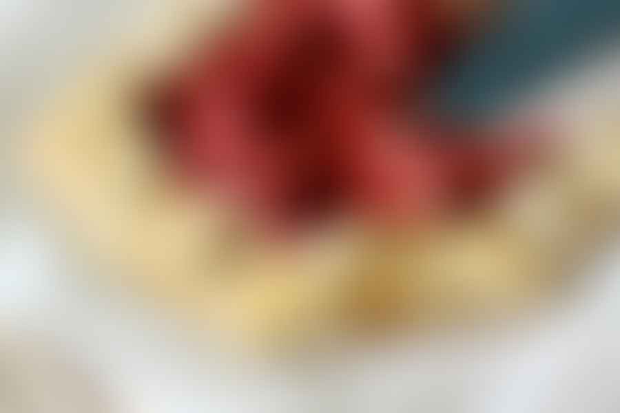 Strawberry galette pastry